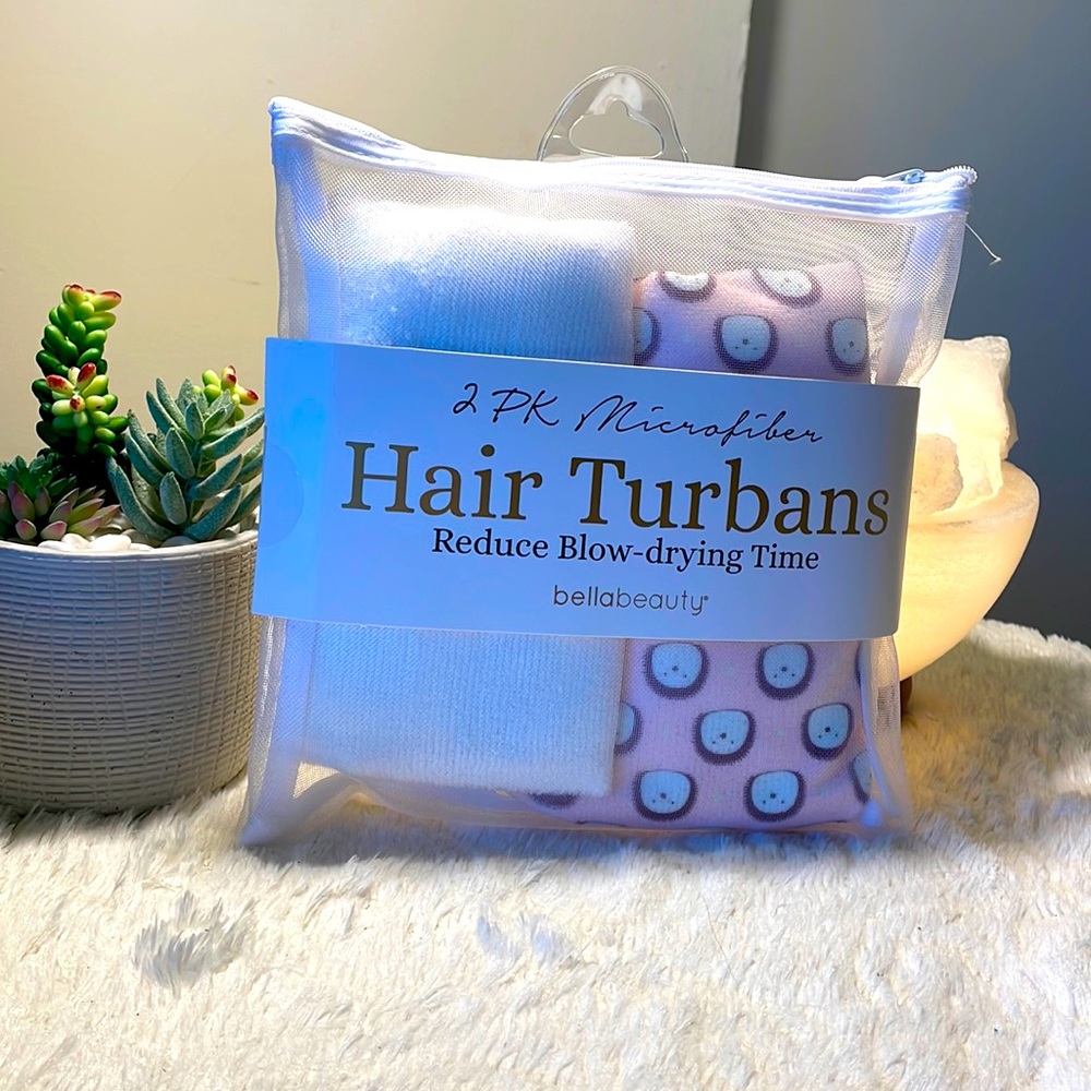 🆕 2-PK Microfiber Hair Turbans